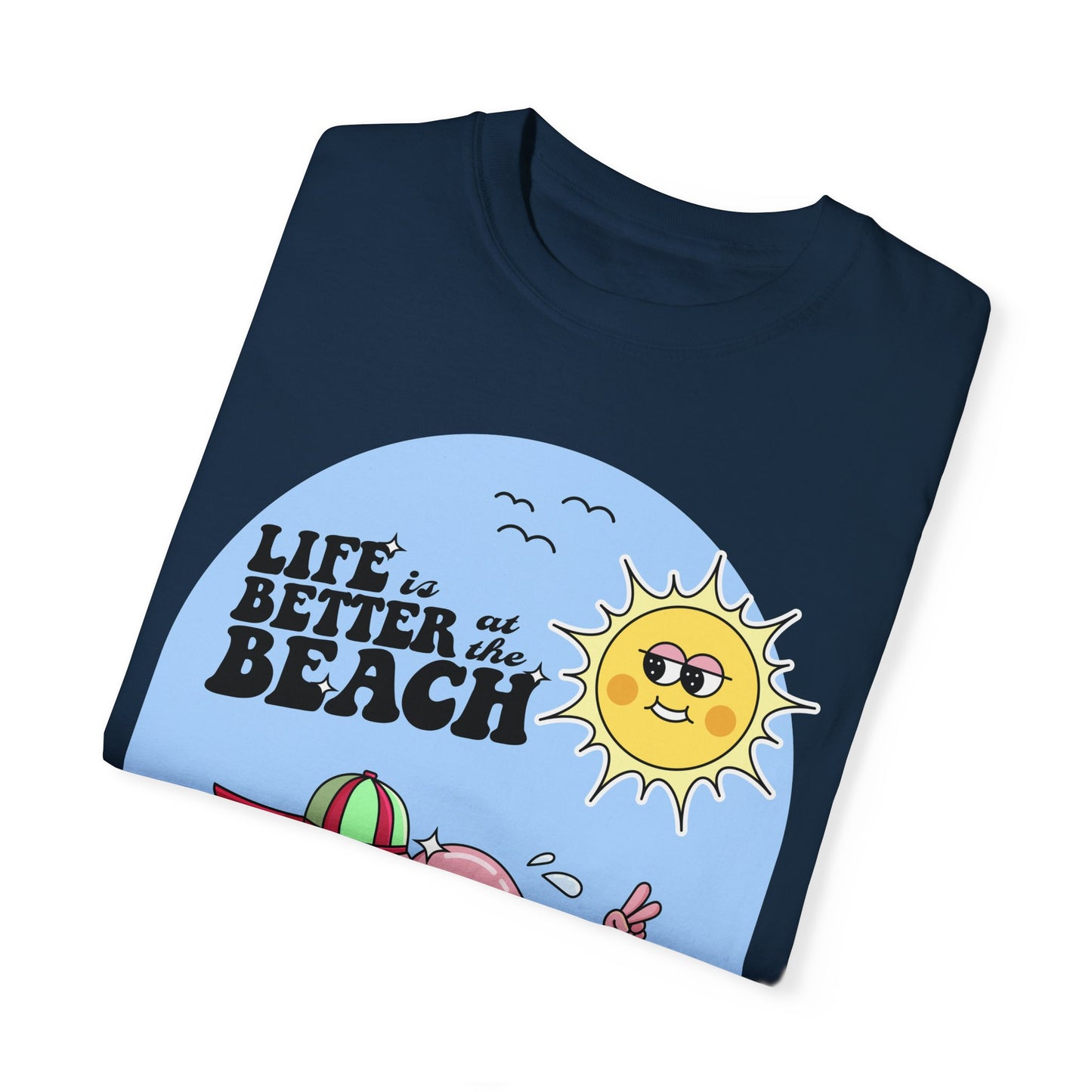 Life is Better at the Beach Retro Summer Vacation Sunshine Unisex T-Shirt - Perfect Summer Vibes
