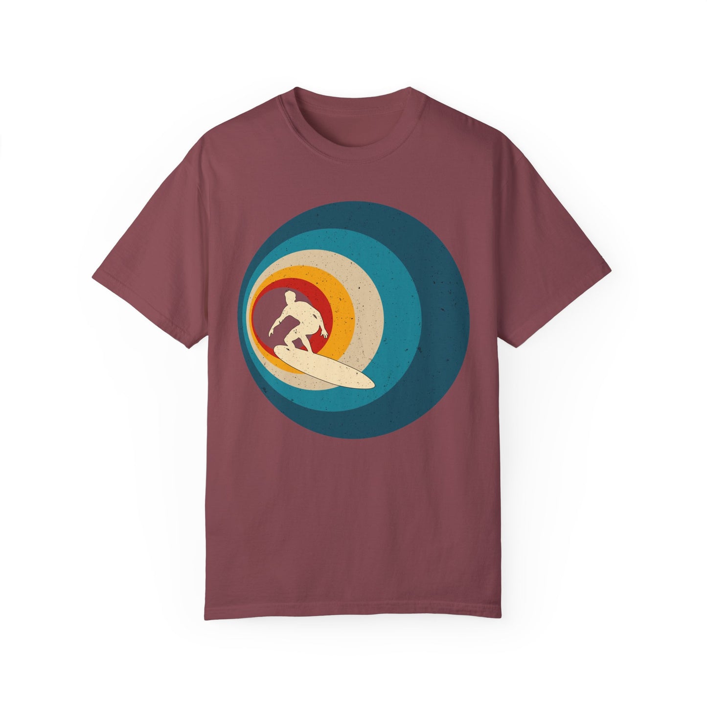 Surfer Vintage Wave Retro Surfing Surf Beach Retro Surf Vibe Unisex Garment-Dyed T-Shirt