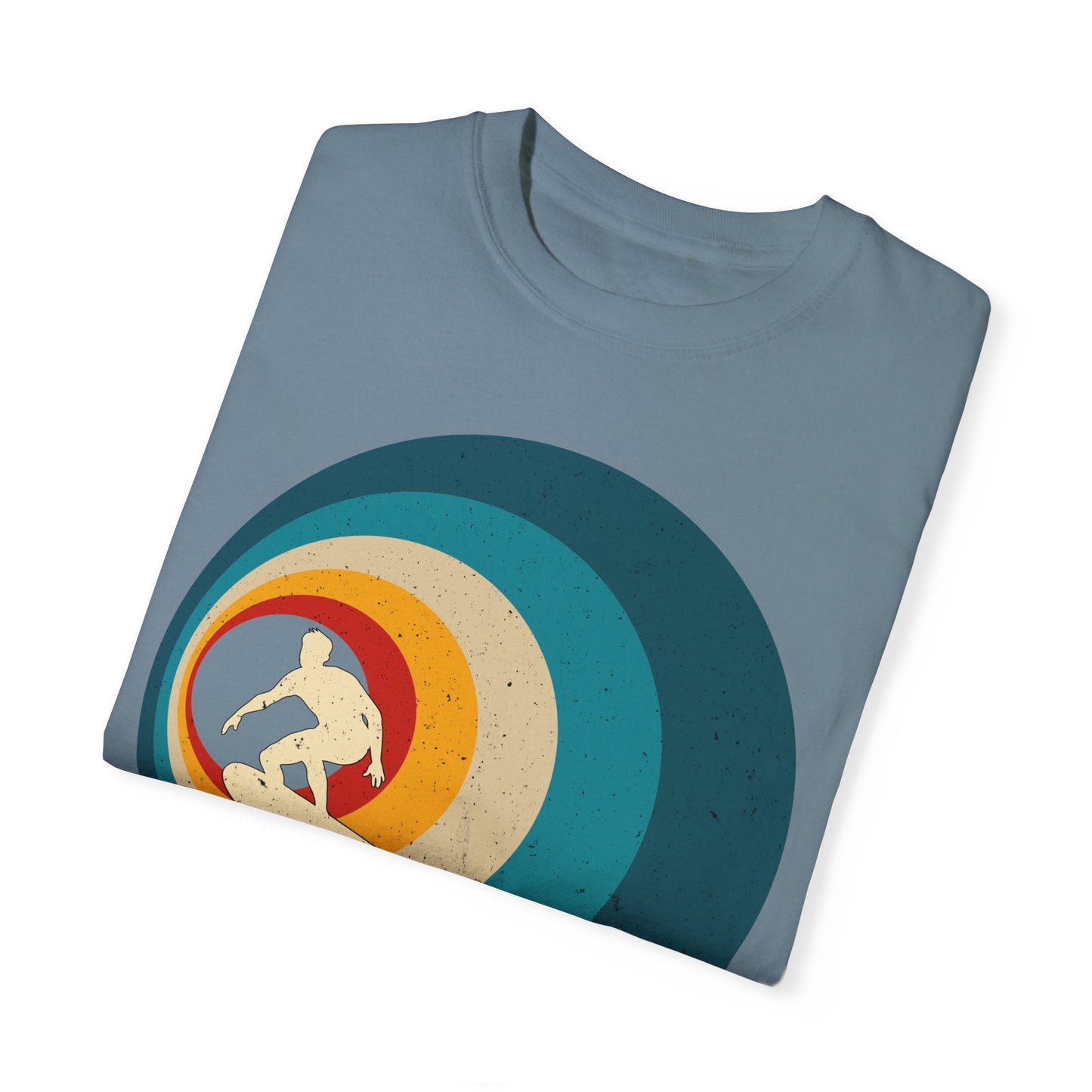 Surfer Vintage Wave Retro Surfing Surf Beach Retro Surf Vibe Unisex Garment-Dyed T-Shirt