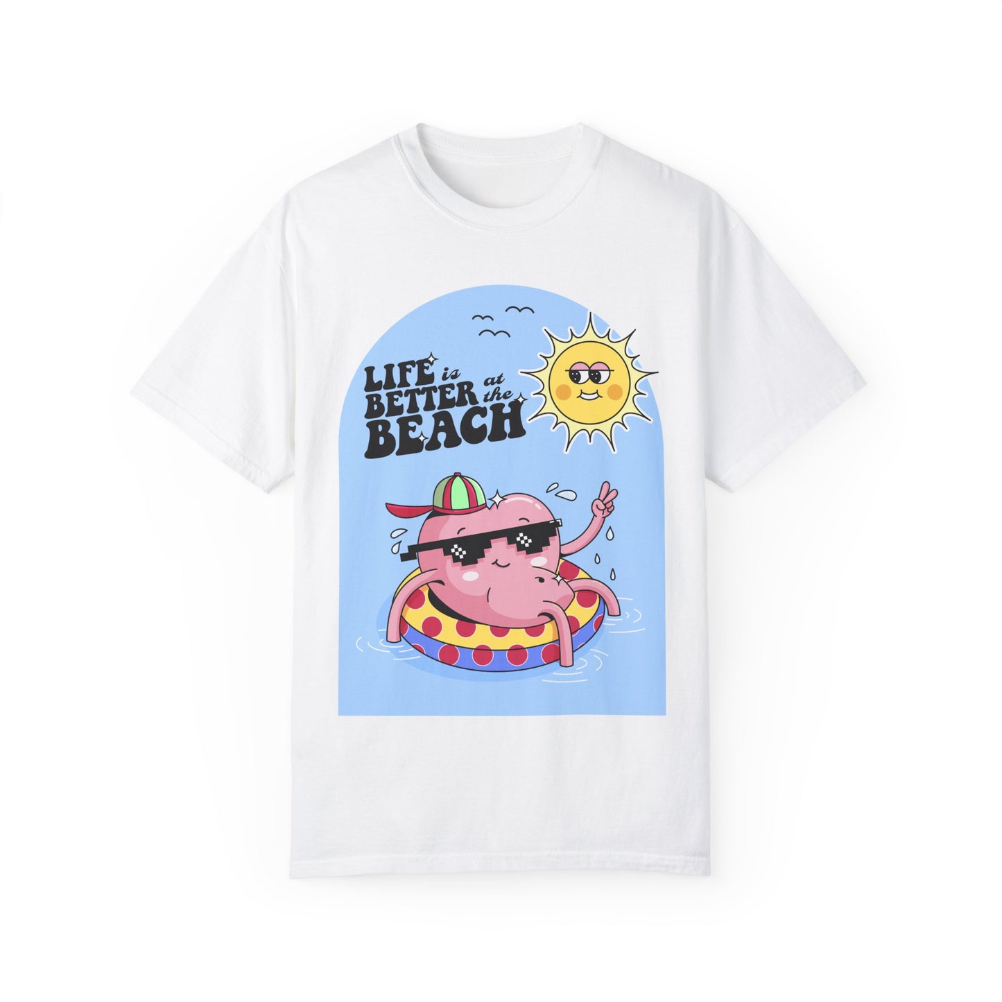 Life is Better at the Beach Retro Summer Vacation Sunshine Unisex T-Shirt - Perfect Summer Vibes