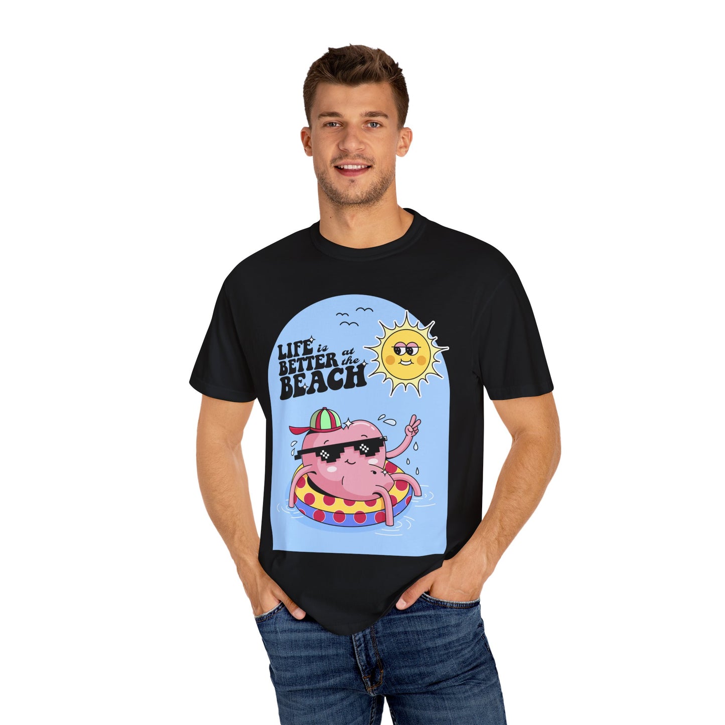 Life is Better at the Beach Retro Summer Vacation Sunshine Unisex T-Shirt - Perfect Summer Vibes