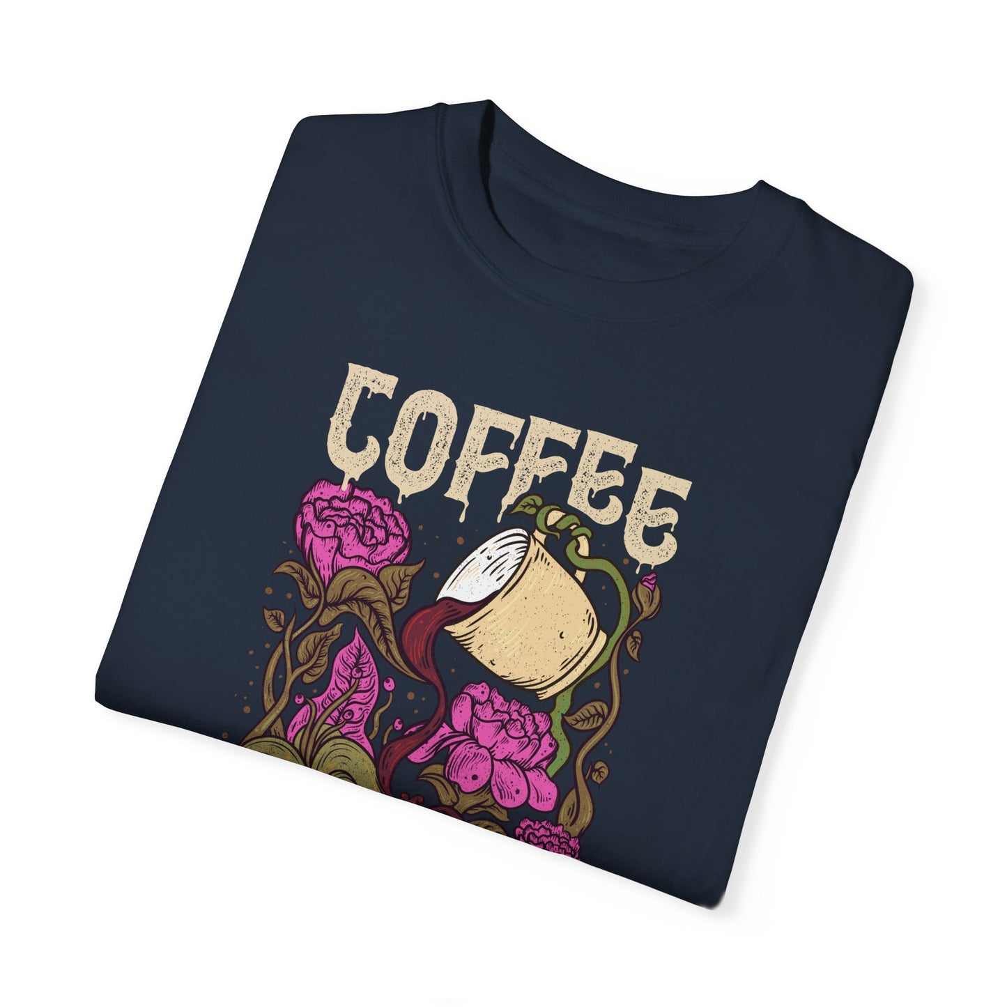 Coffee Please!!! Unisex Garment-Dyed T-shirt - Perfect for Coffee Lovers