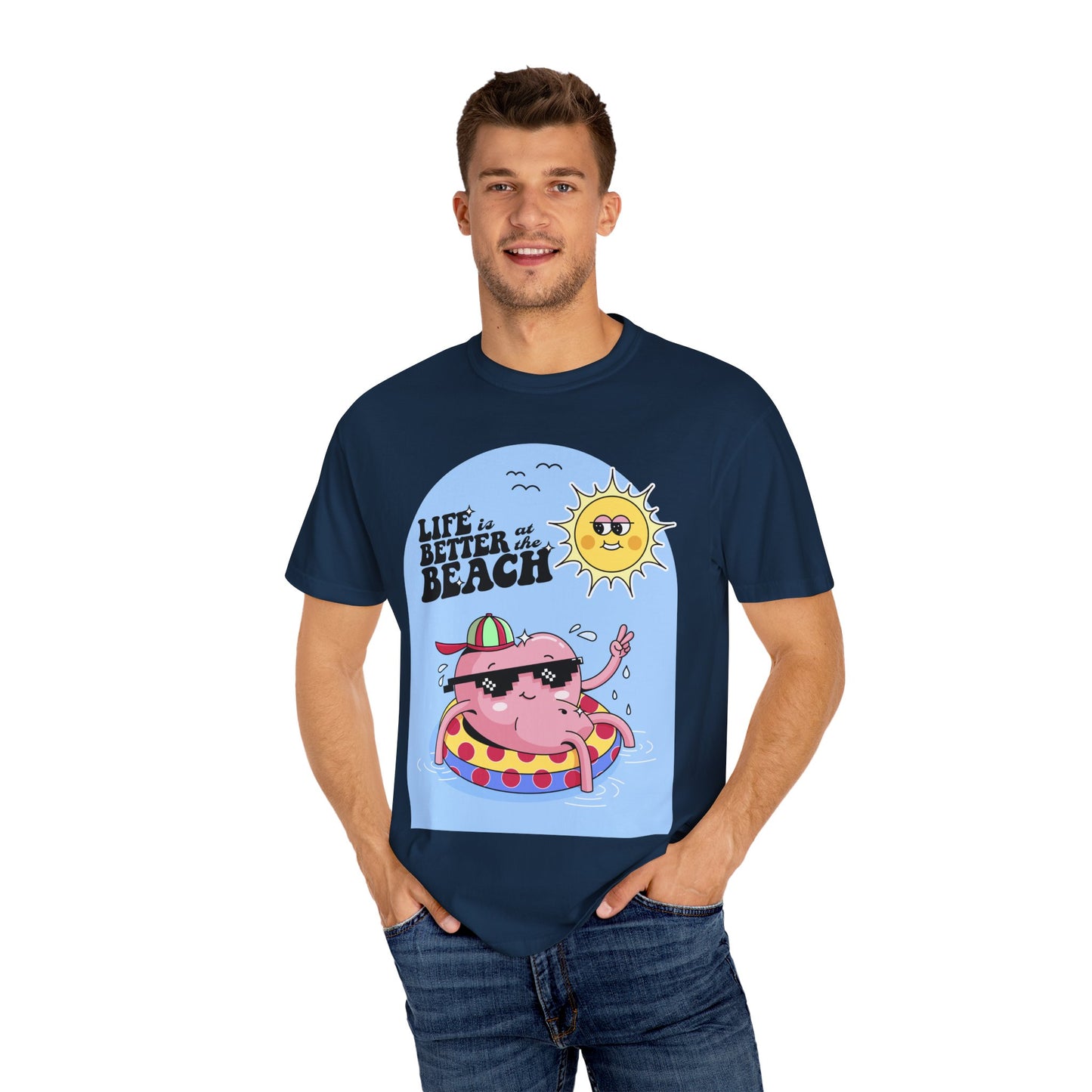 Life is Better at the Beach Retro Summer Vacation Sunshine Unisex T-Shirt - Perfect Summer Vibes