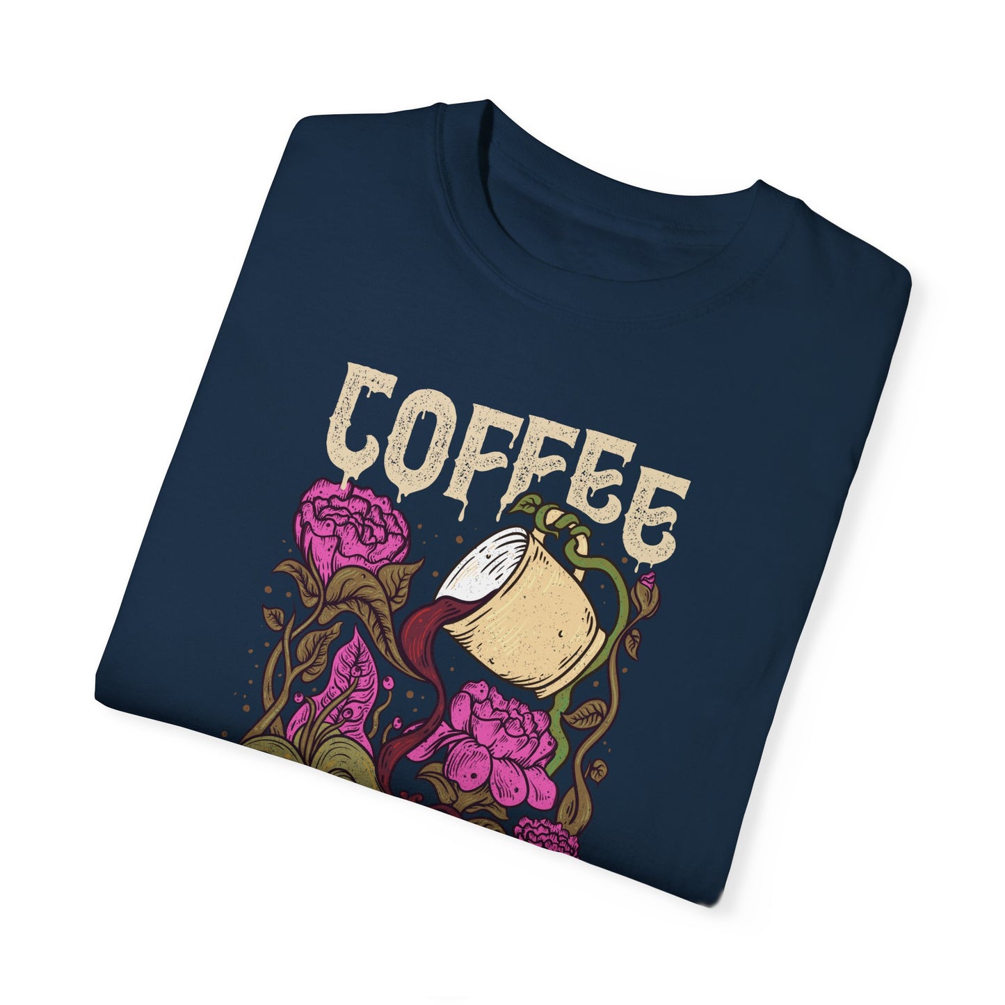 Coffee Please!!! Unisex Garment-Dyed T-shirt - Perfect for Coffee Lovers