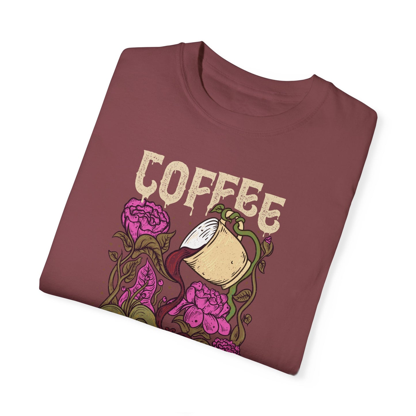 Coffee Please!!! Unisex Garment-Dyed T-shirt - Perfect for Coffee Lovers