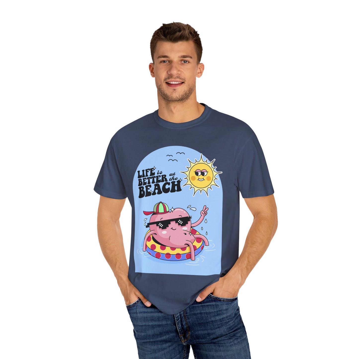 Life is Better at the Beach Retro Summer Vacation Sunshine Unisex T-Shirt - Perfect Summer Vibes
