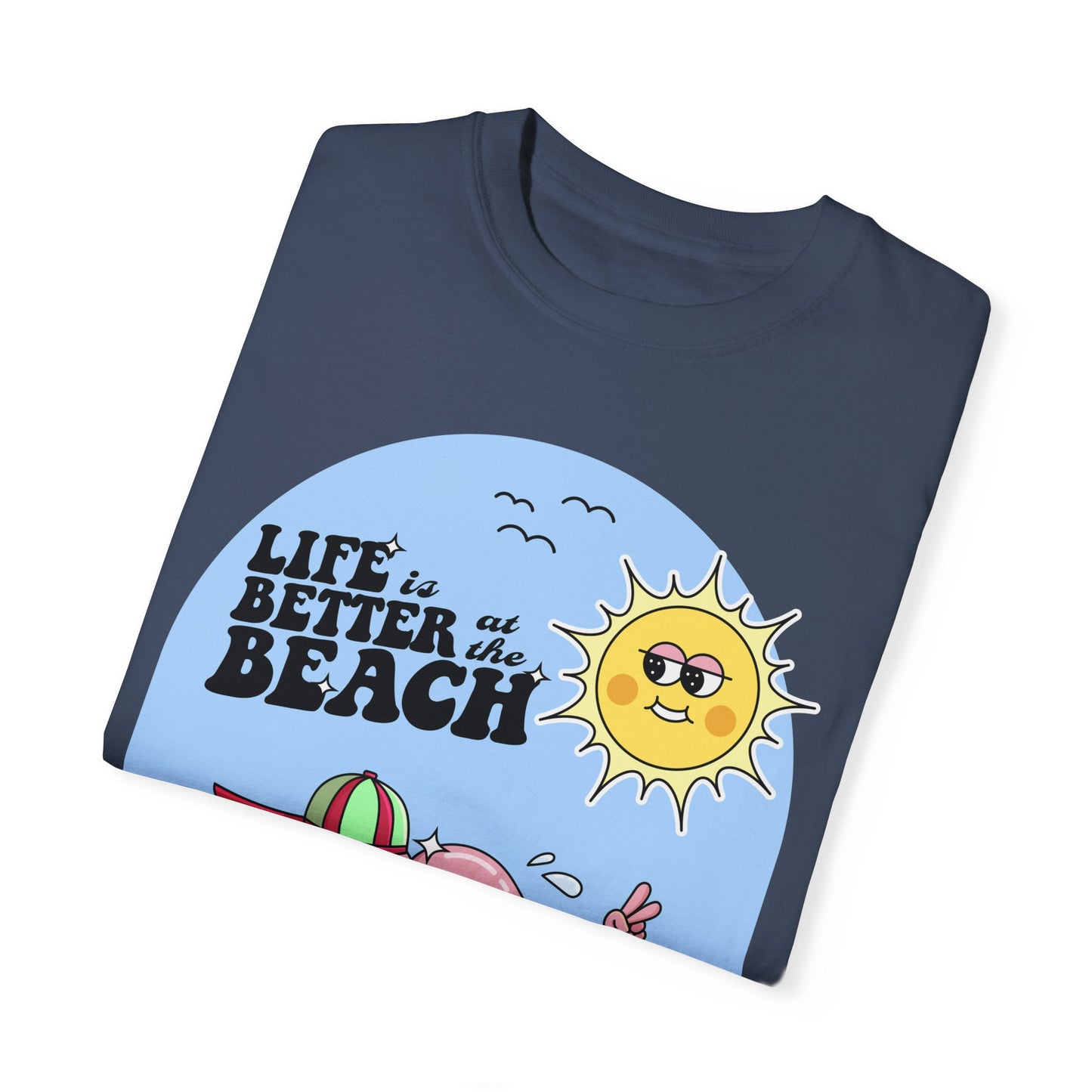 Life is Better at the Beach Retro Summer Vacation Sunshine Unisex T-Shirt - Perfect Summer Vibes
