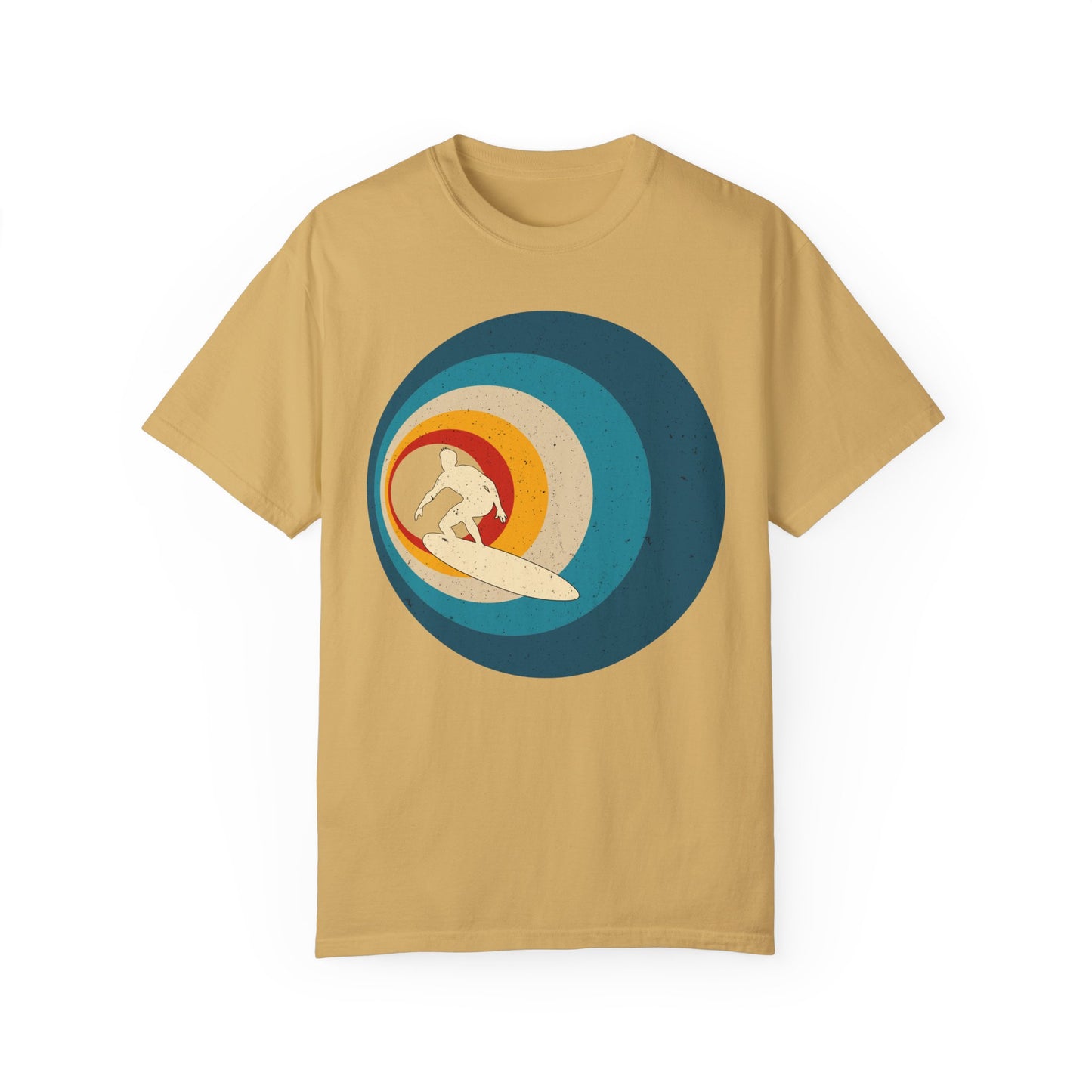 Surfer Vintage Wave Retro Surfing Surf Beach Retro Surf Vibe Unisex Garment-Dyed T-Shirt