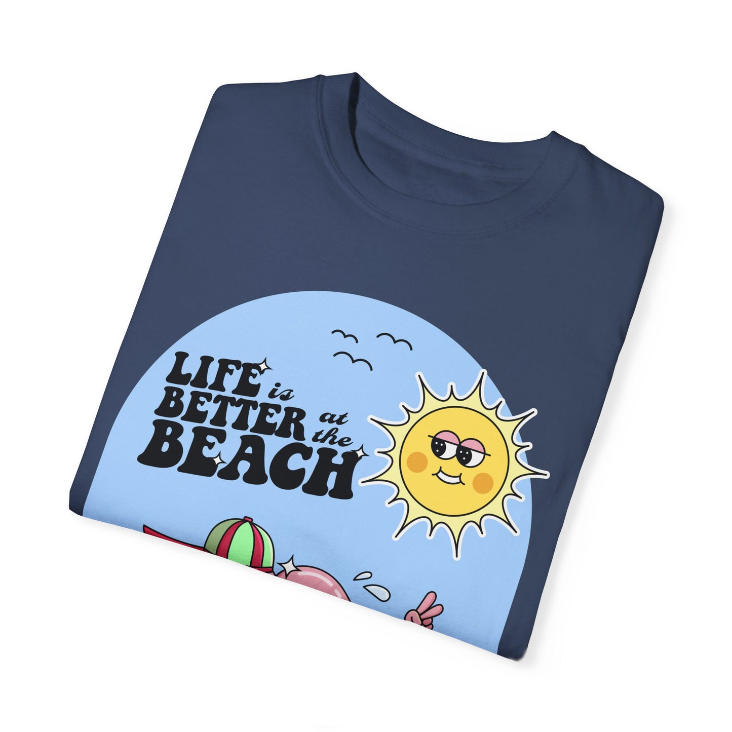 Life is Better at the Beach Retro Summer Vacation Sunshine Unisex T-Shirt - Perfect Summer Vibes
