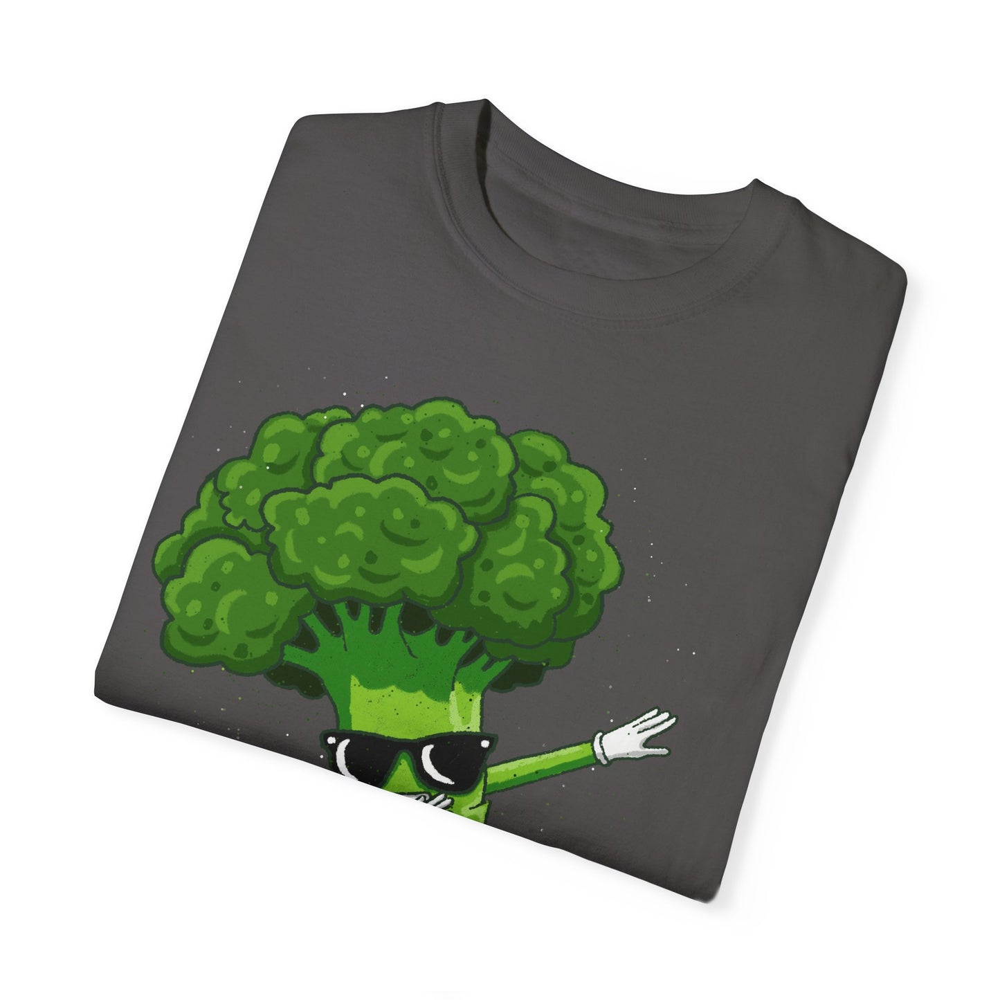 Cool Retro Broccoli Dabbing Wearing Sunglasses Unisex T-shirt - Fun Veggie Design for Foodies & Plant Lovers