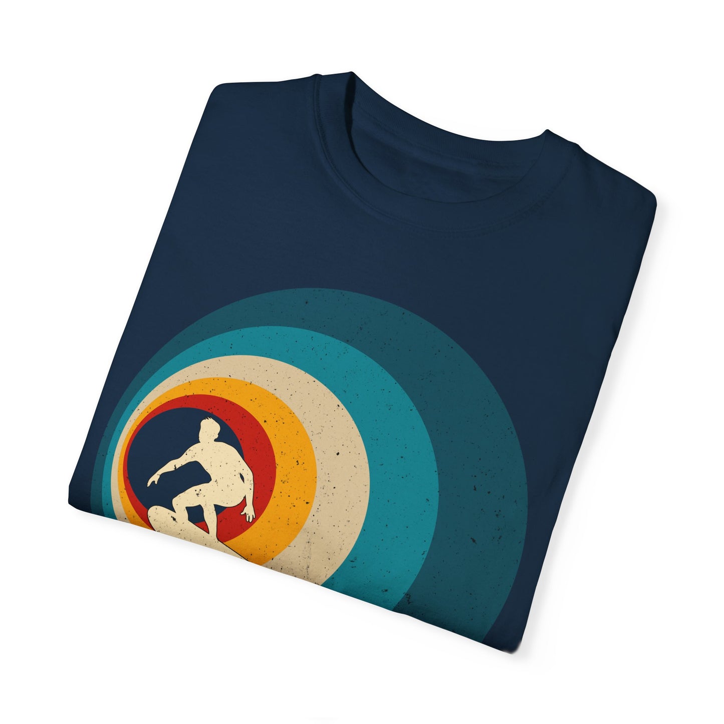 Surfer Vintage Wave Retro Surfing Surf Beach Retro Surf Vibe Unisex Garment-Dyed T-Shirt