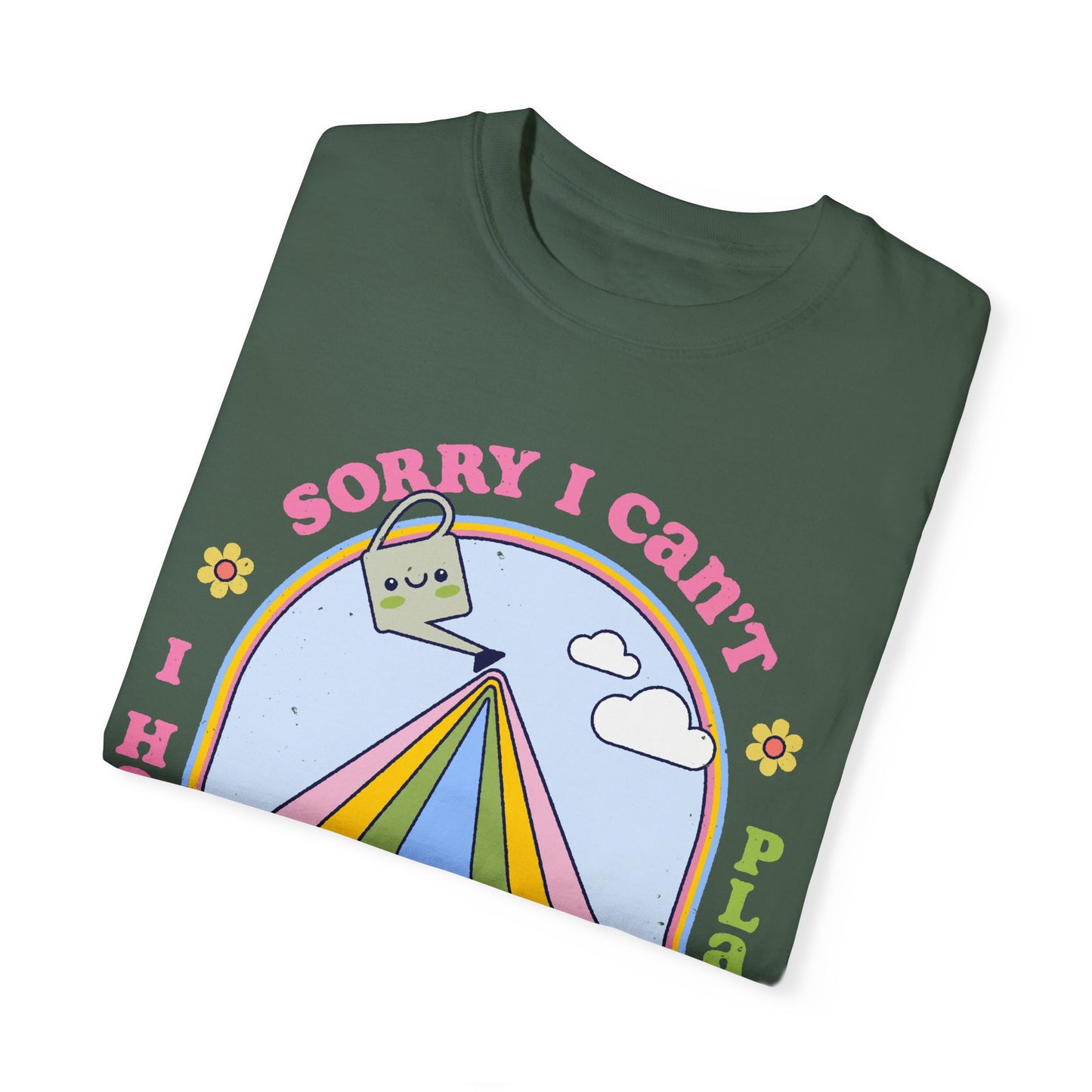 Funny Plant Lover T-Shirt - Sorry I Can't, I Have Plans for the Day, Sorry I Can't I Have Plants I Mean Plans for the Day Kawaii T-Shirt
