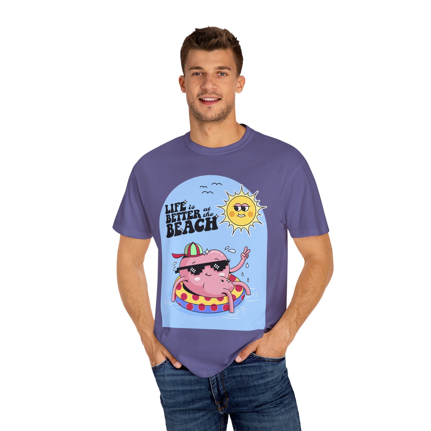 Life is Better at the Beach Retro Summer Vacation Sunshine Unisex T-Shirt - Perfect Summer Vibes