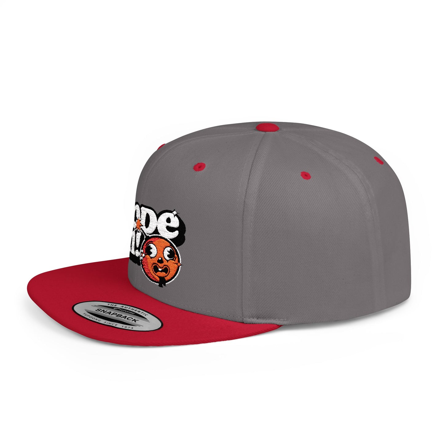 Playful Flat Bill Snapback Hat - "Mode On!"
