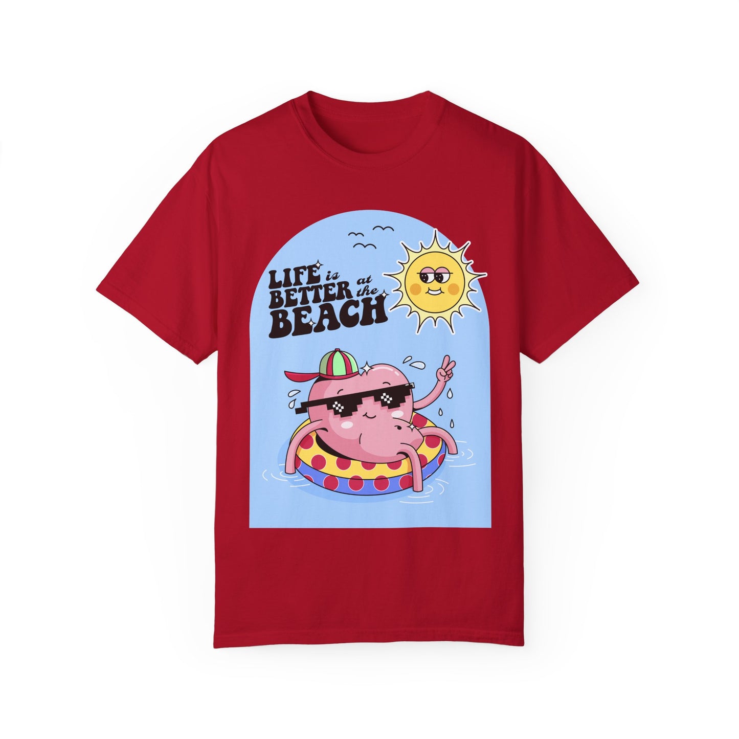 Life is Better at the Beach Retro Summer Vacation Sunshine Unisex T-Shirt - Perfect Summer Vibes
