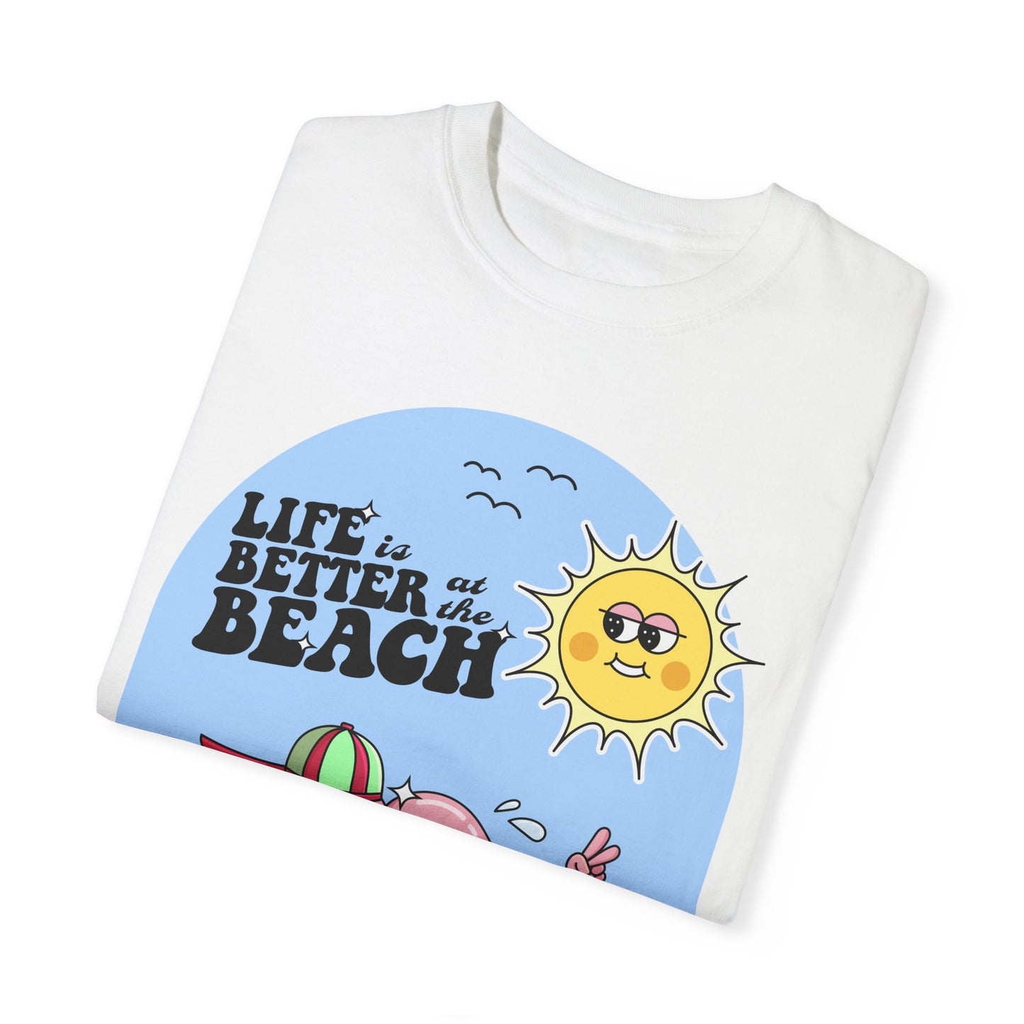 Life is Better at the Beach Retro Summer Vacation Sunshine Unisex T-Shirt - Perfect Summer Vibes