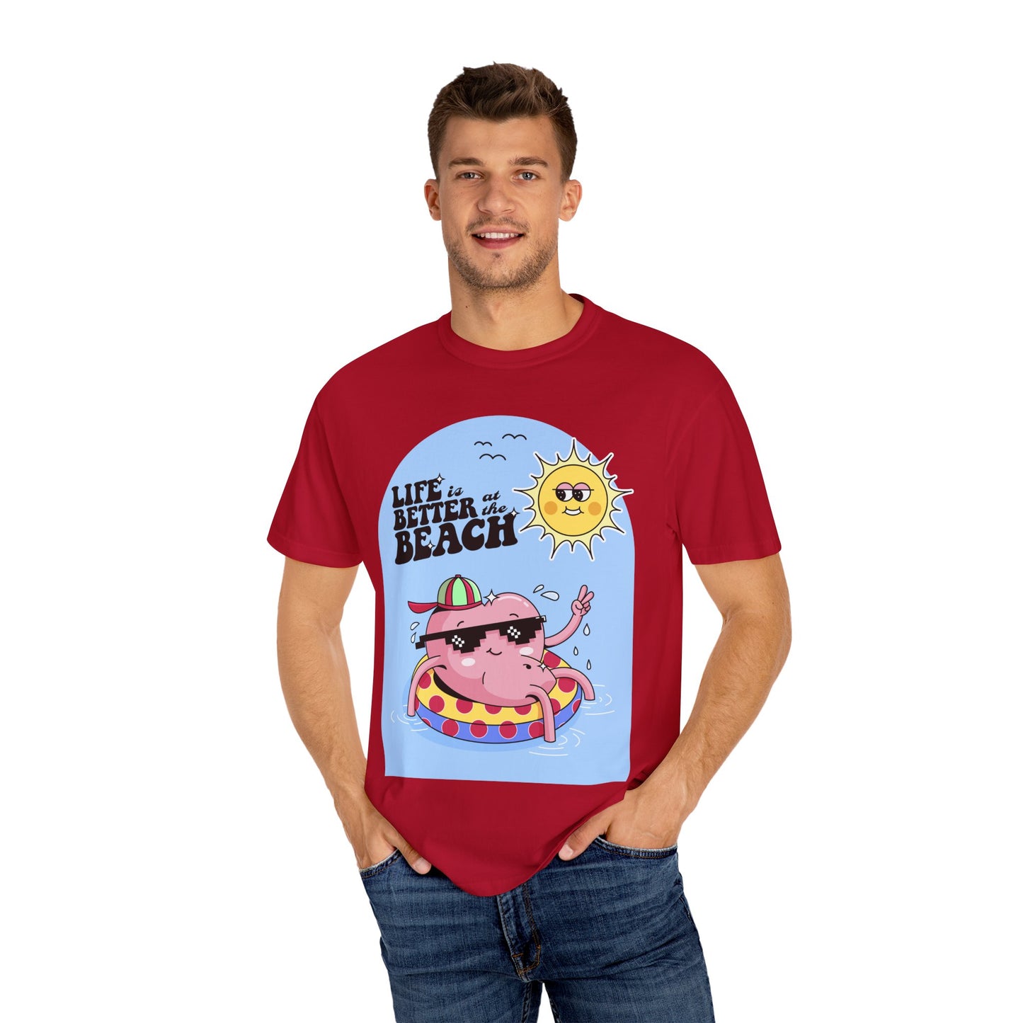 Life is Better at the Beach Retro Summer Vacation Sunshine Unisex T-Shirt - Perfect Summer Vibes