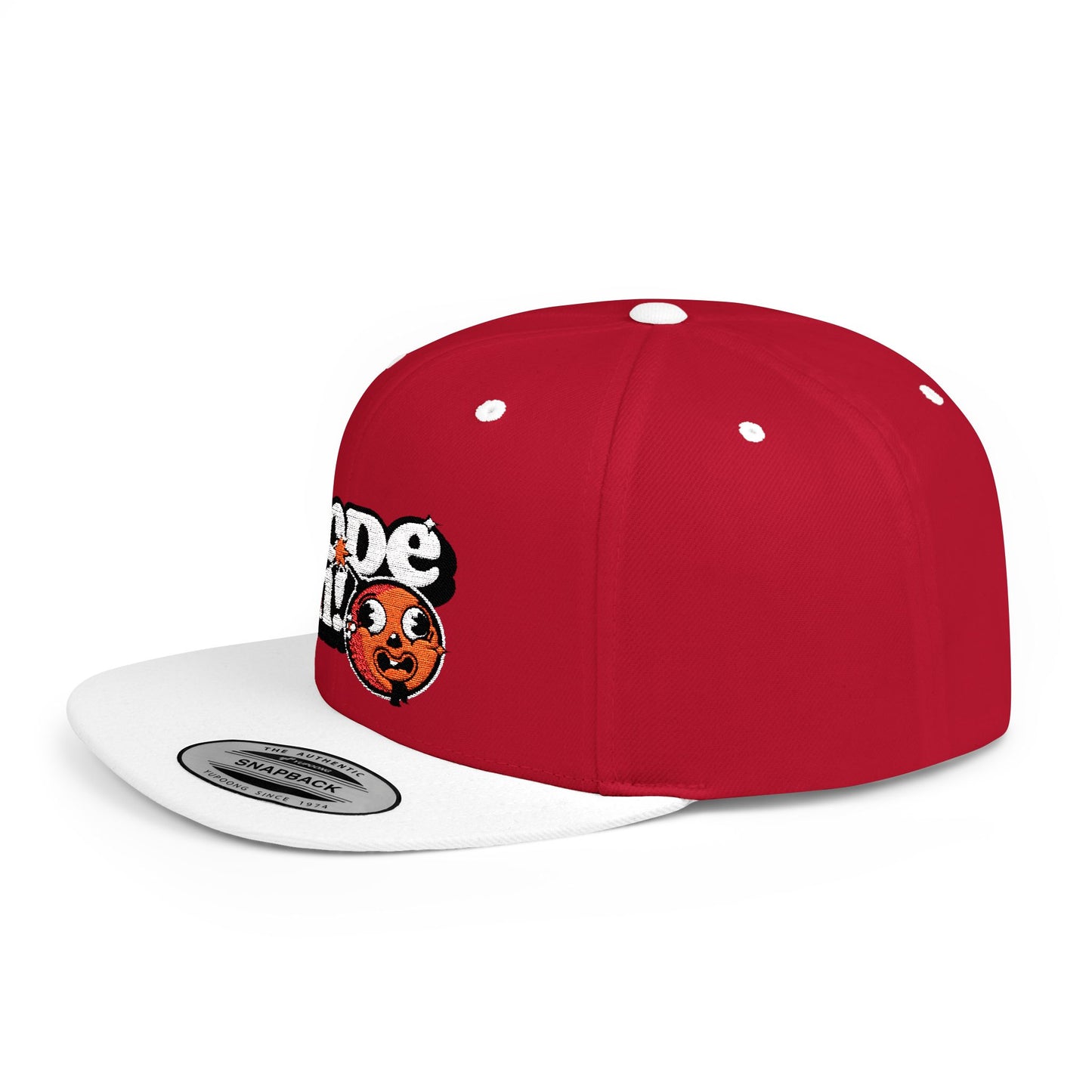 Playful Flat Bill Snapback Hat - "Mode On!"