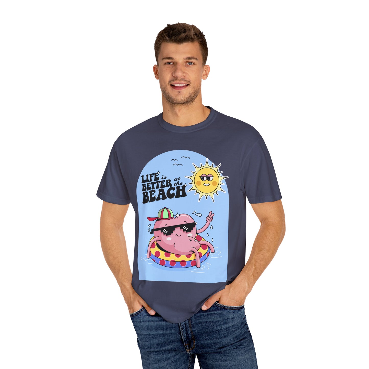 Life is Better at the Beach Retro Summer Vacation Sunshine Unisex T-Shirt - Perfect Summer Vibes