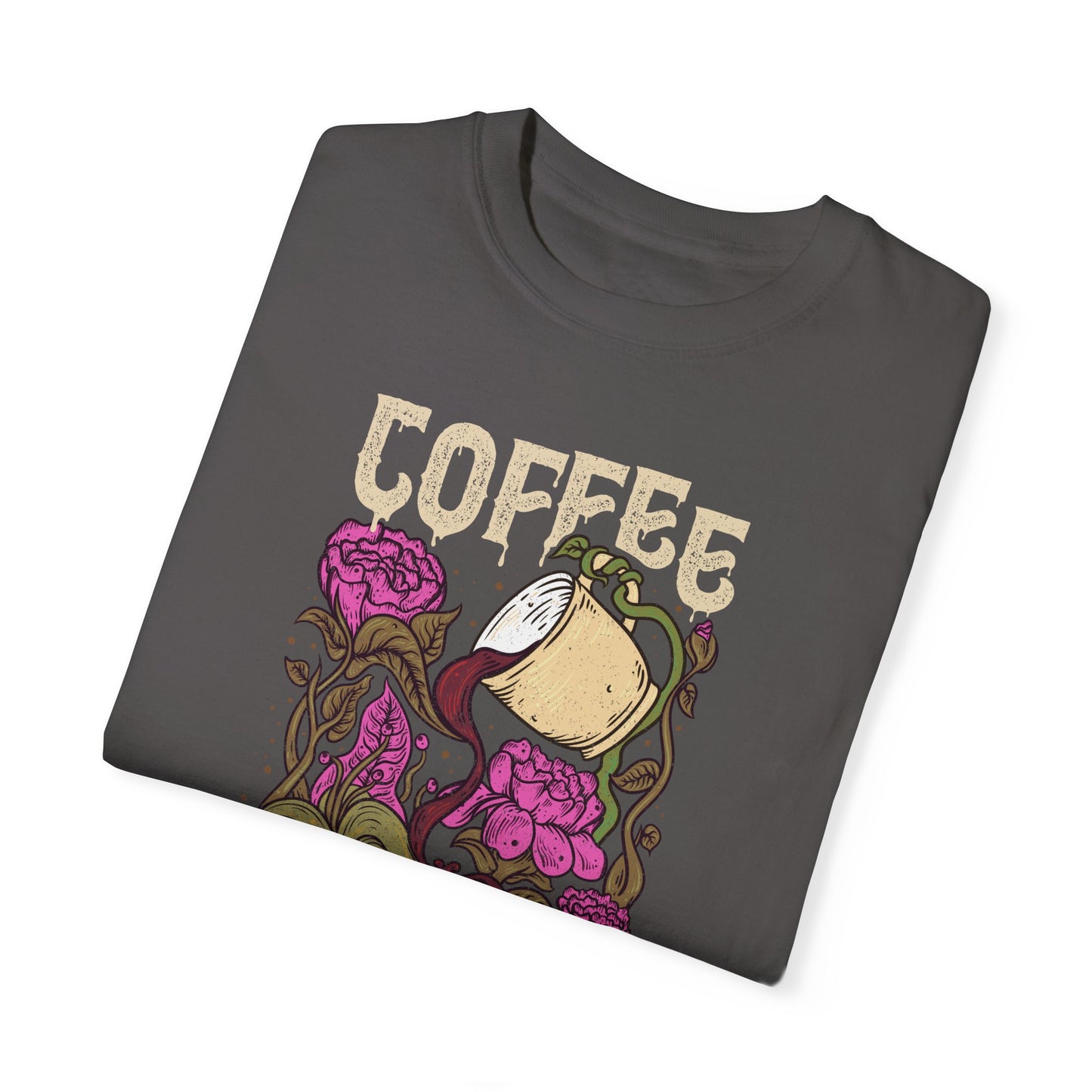Coffee Please!!! Unisex Garment-Dyed T-shirt - Perfect for Coffee Lovers