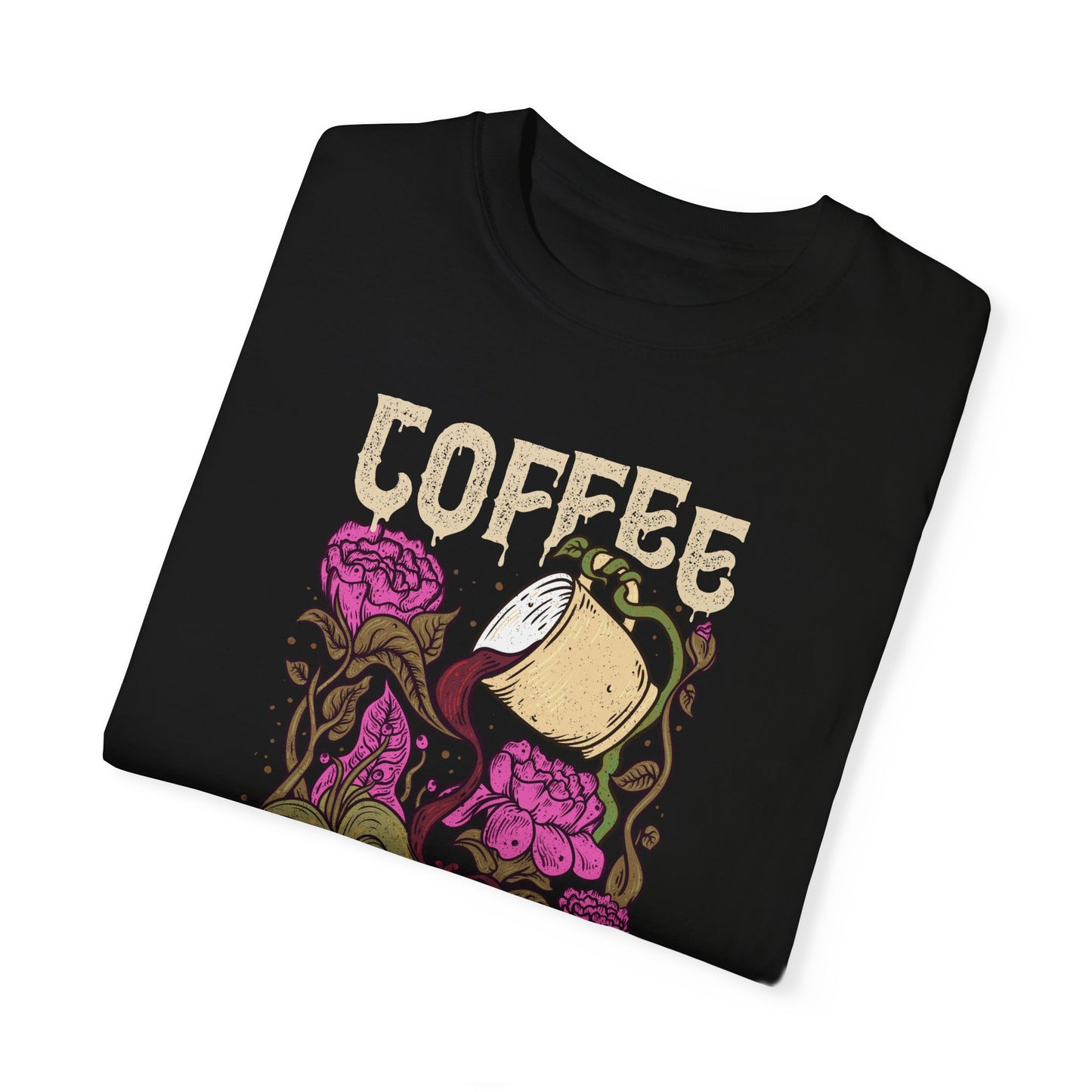 Coffee Please!!! Unisex Garment-Dyed T-shirt - Perfect for Coffee Lovers