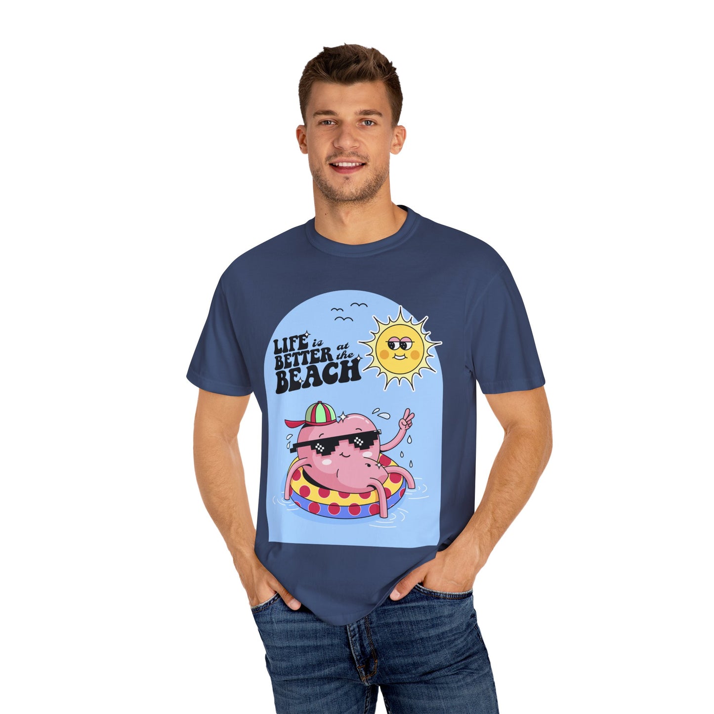 Life is Better at the Beach Retro Summer Vacation Sunshine Unisex T-Shirt - Perfect Summer Vibes