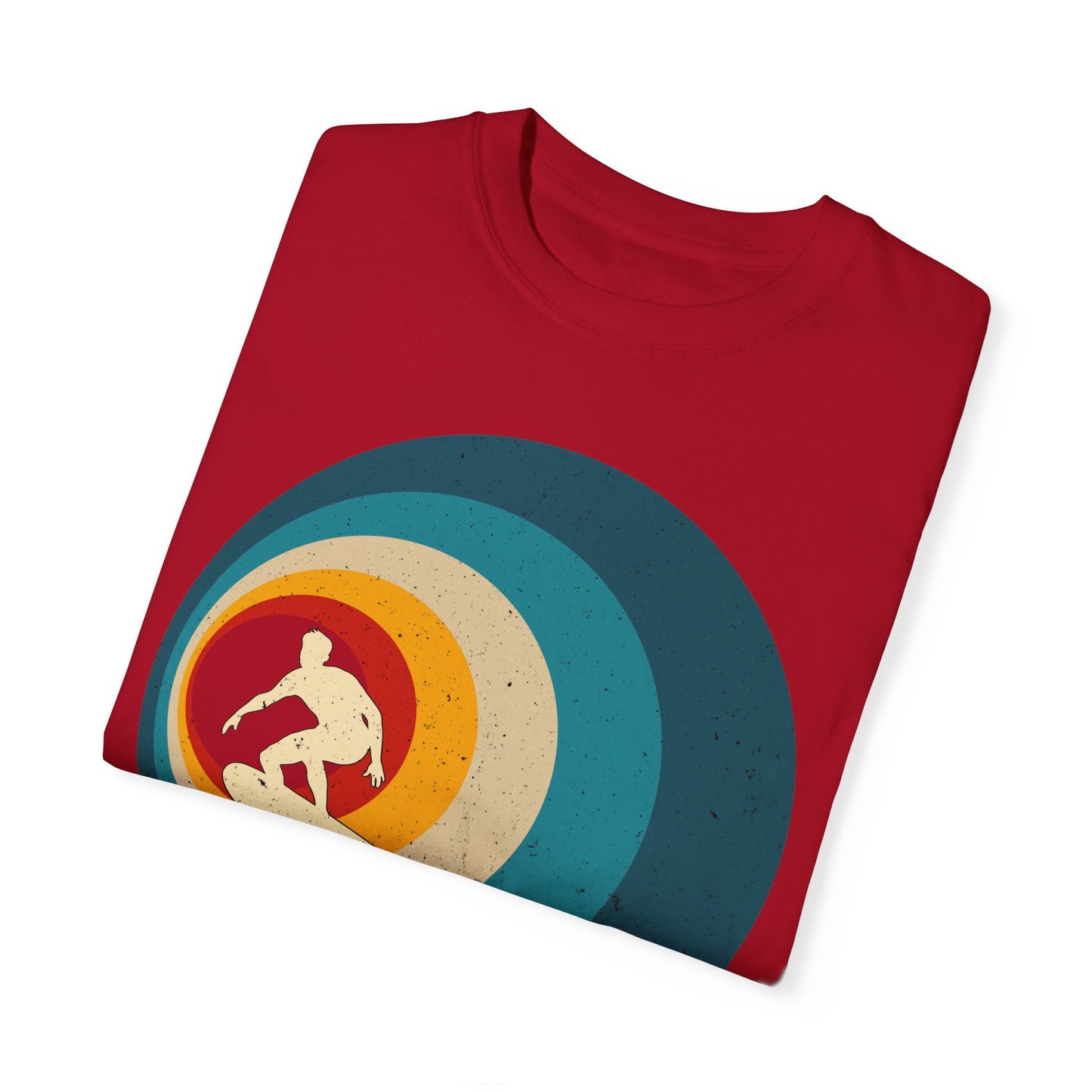 Surfer Vintage Wave Retro Surfing Surf Beach Retro Surf Vibe Unisex Garment-Dyed T-Shirt