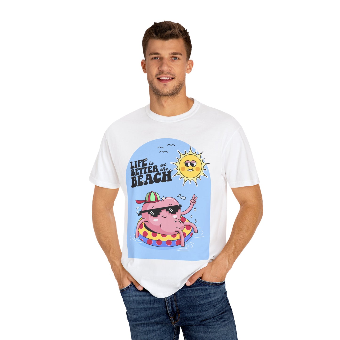 Life is Better at the Beach Retro Summer Vacation Sunshine Unisex T-Shirt - Perfect Summer Vibes