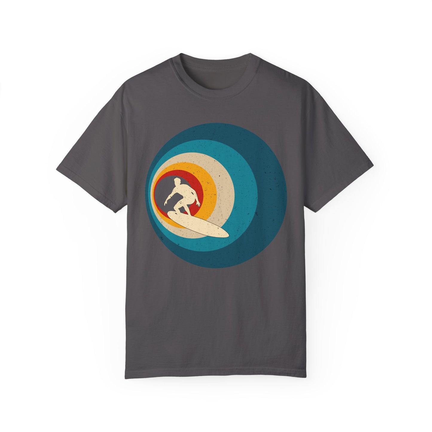 Surfer Vintage Wave Retro Surfing Surf Beach Retro Surf Vibe Unisex Garment-Dyed T-Shirt