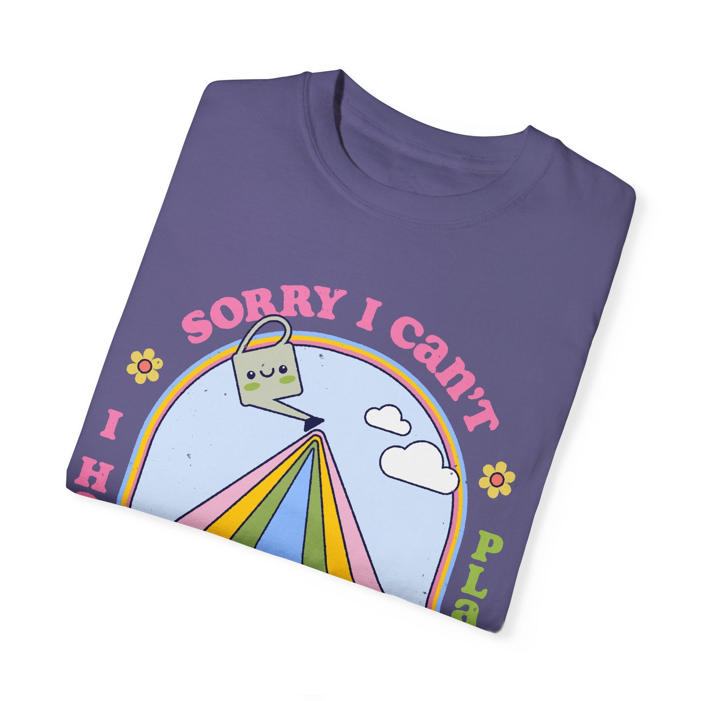Funny Plant Lover T-Shirt - Sorry I Can't, I Have Plans for the Day, Sorry I Can't I Have Plants I Mean Plans for the Day Kawaii T-Shirt