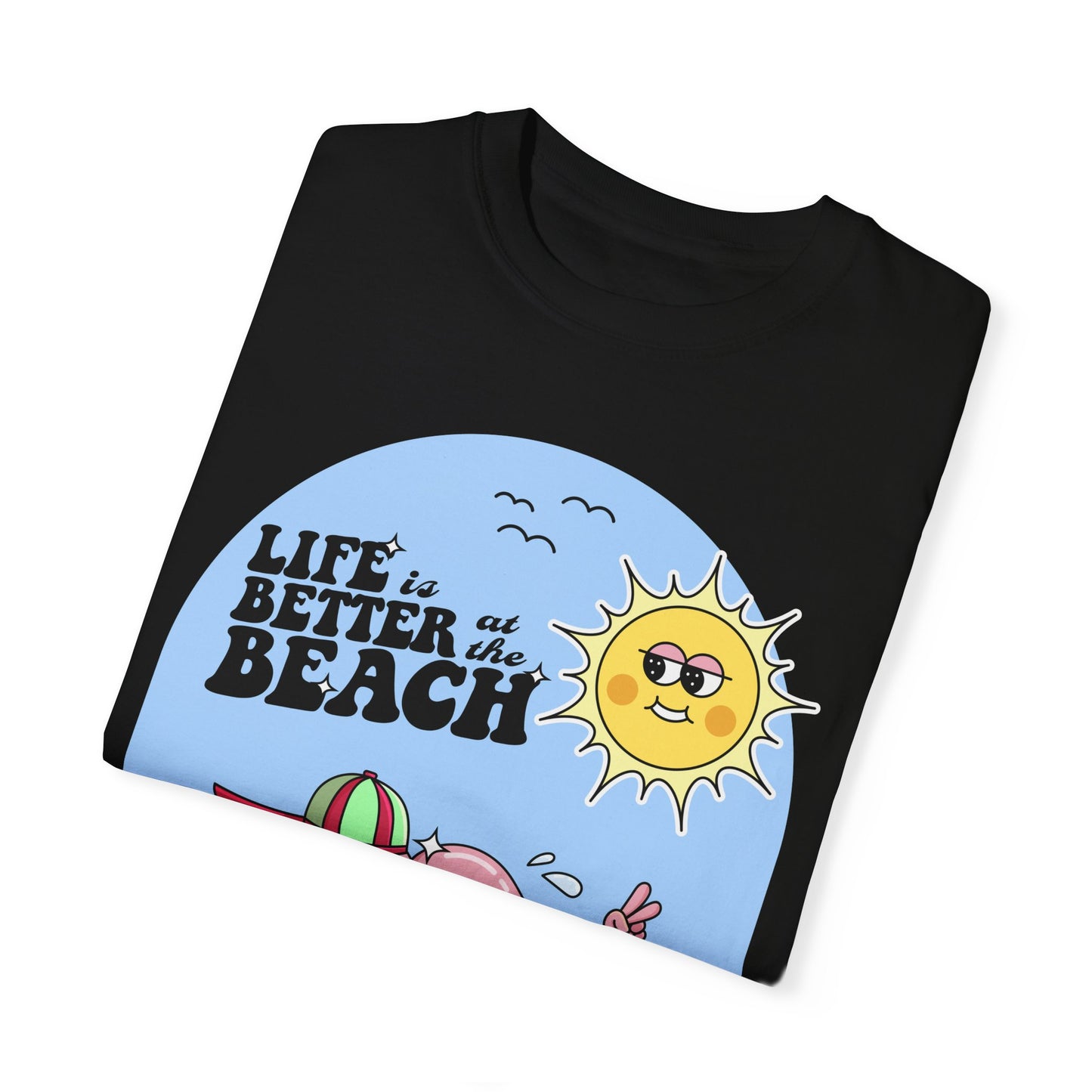 Life is Better at the Beach Retro Summer Vacation Sunshine Unisex T-Shirt - Perfect Summer Vibes