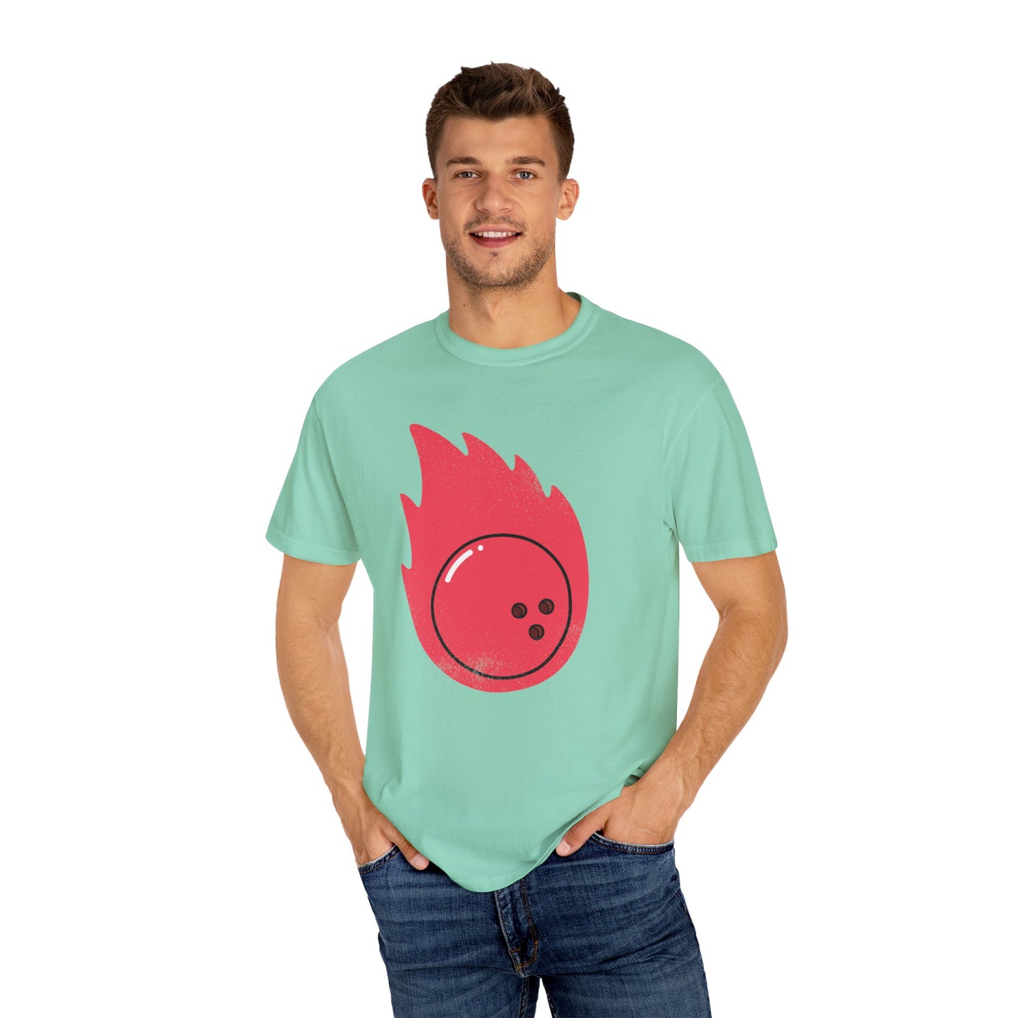 Fireball Bowling Unisex Garment-Dyed T-Shirt