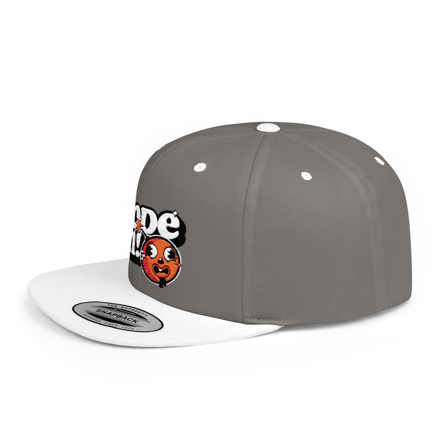 Playful Flat Bill Snapback Hat - "Mode On!"