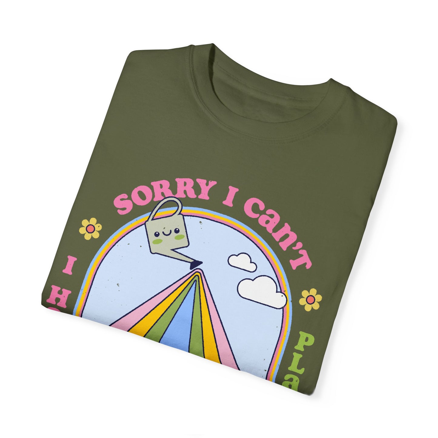 Funny Plant Lover T-Shirt - Sorry I Can't, I Have Plans for the Day, Sorry I Can't I Have Plants I Mean Plans for the Day Kawaii T-Shirt