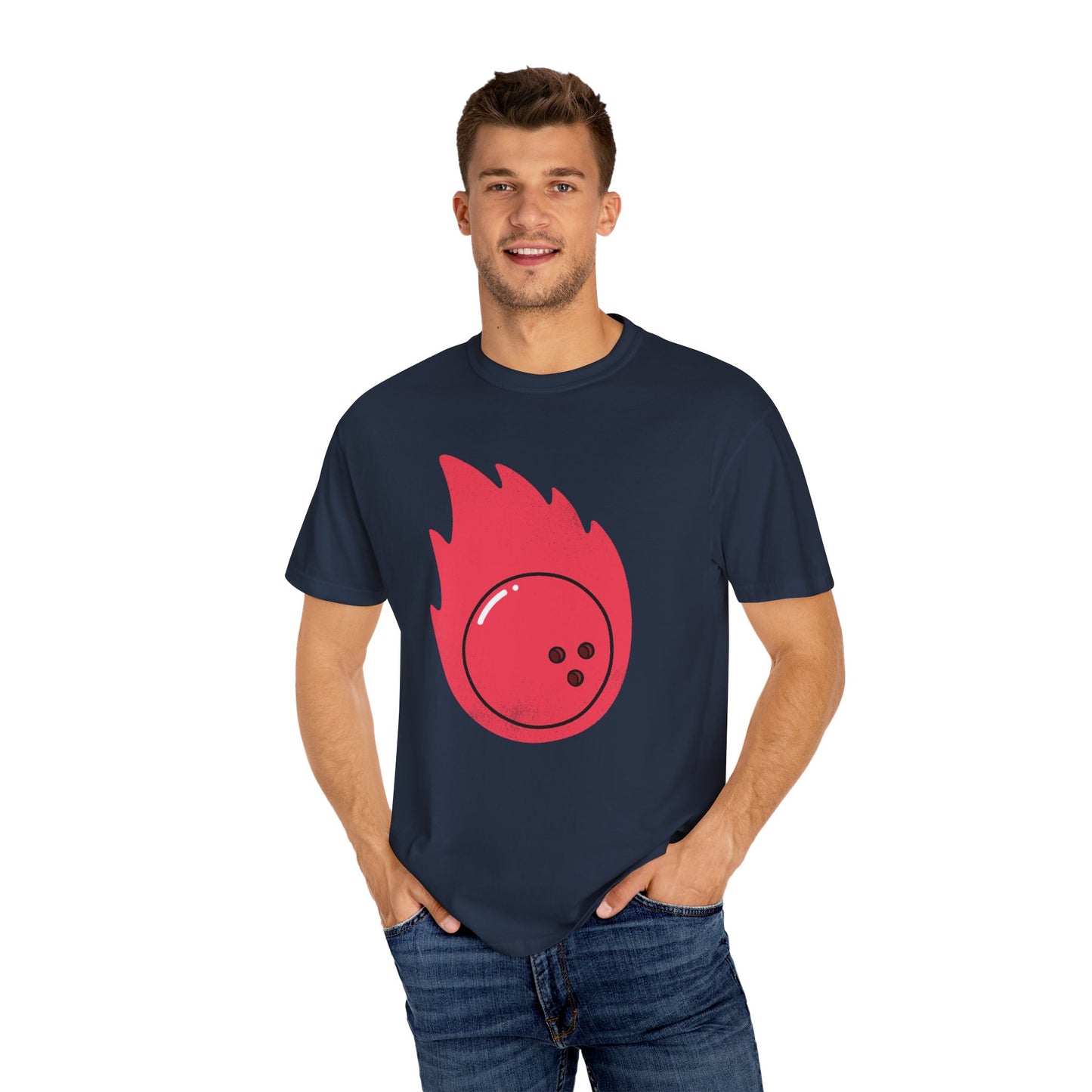 Fireball Bowling Unisex Garment-Dyed T-Shirt
