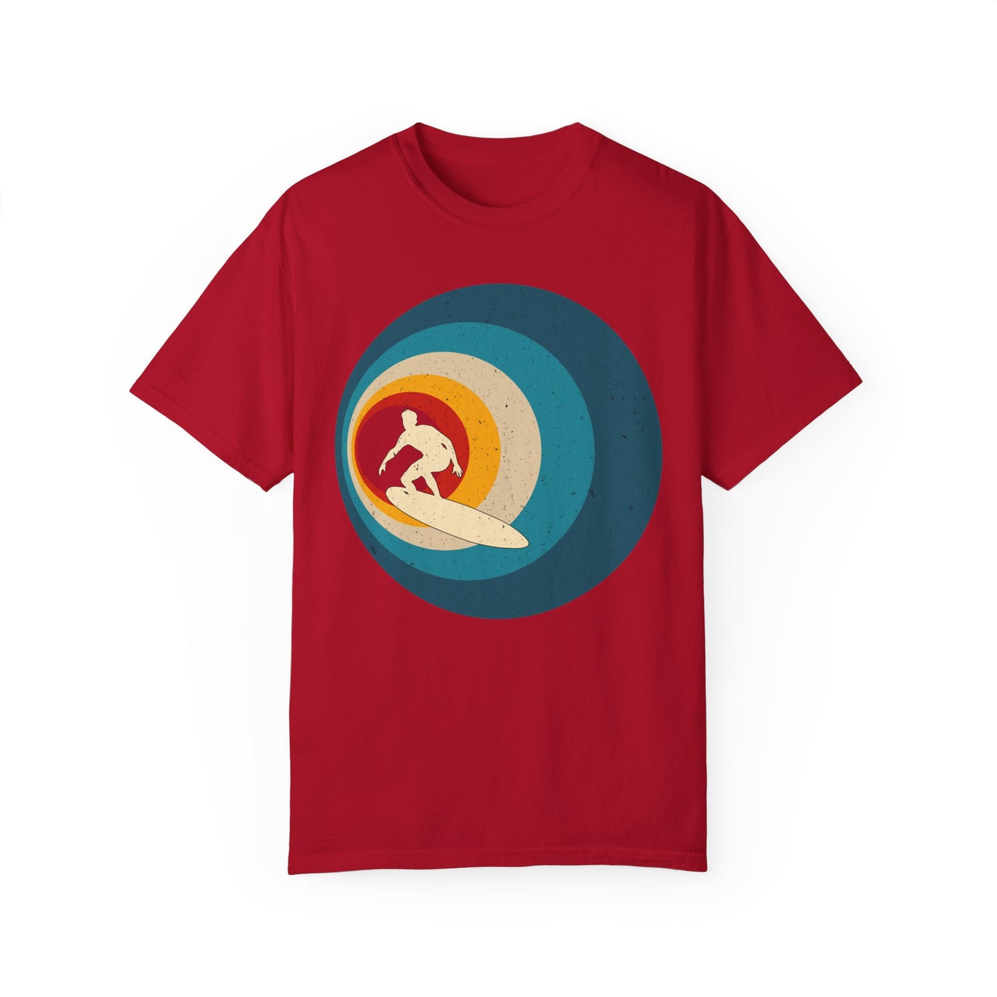 Surfer Vintage Wave Retro Surfing Surf Beach Retro Surf Vibe Unisex Garment-Dyed T-Shirt