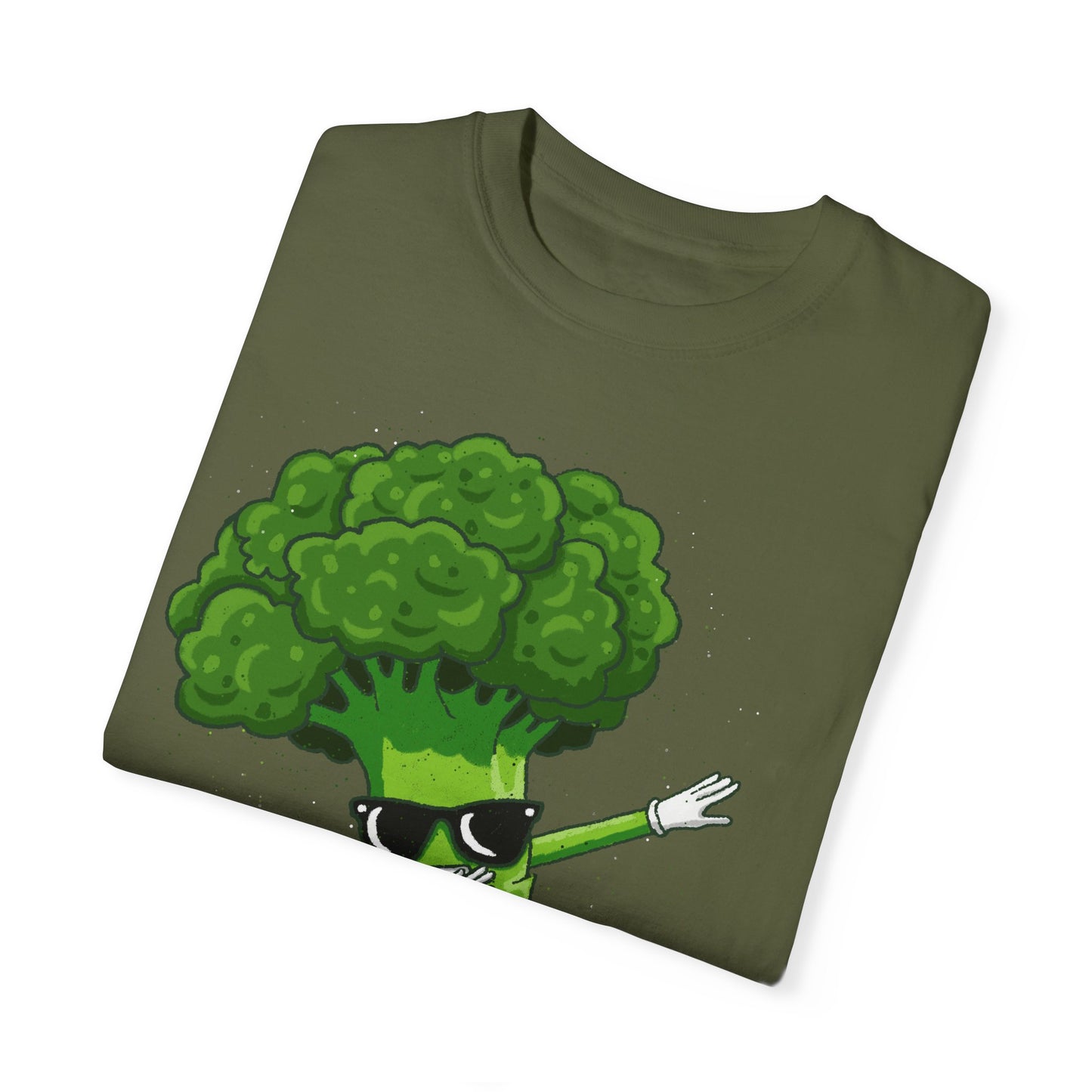 Cool Retro Broccoli Dabbing Wearing Sunglasses Unisex T-shirt - Fun Veggie Design for Foodies & Plant Lovers