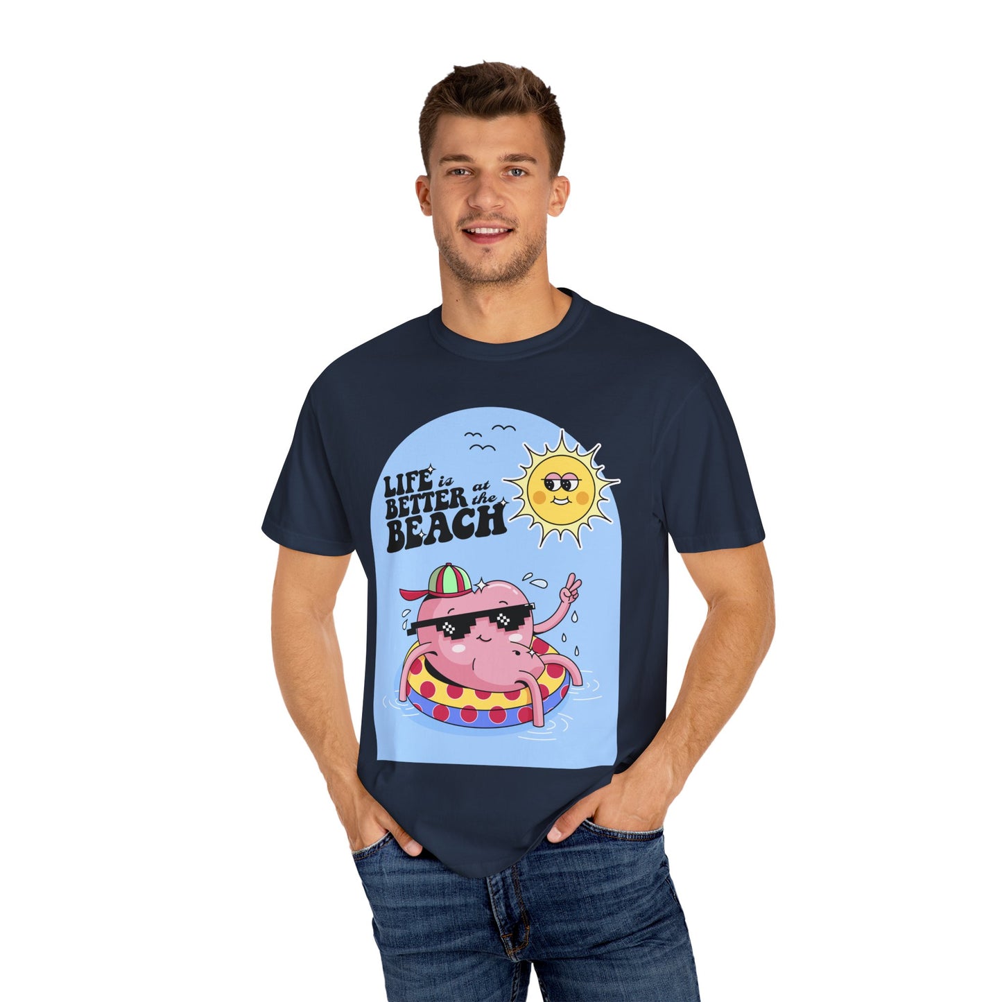 Life is Better at the Beach Retro Summer Vacation Sunshine Unisex T-Shirt - Perfect Summer Vibes