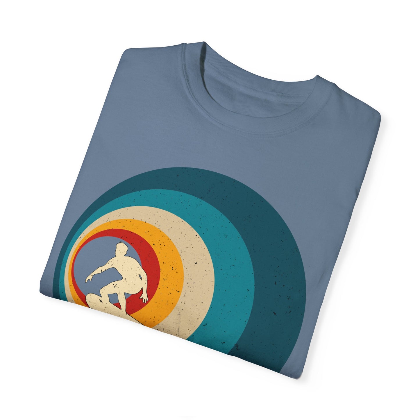 Surfer Vintage Wave Retro Surfing Surf Beach Retro Surf Vibe Unisex Garment-Dyed T-Shirt