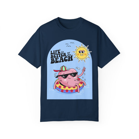 Life is Better at the Beach Retro Summer Vacation Sunshine Unisex T-Shirt - Perfect Summer Vibes