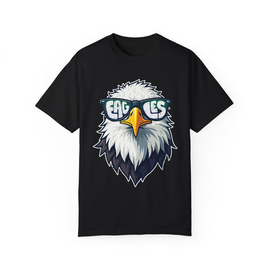 Cool Face Eagles with Sunglasses Vintage Eagles Flying Bird