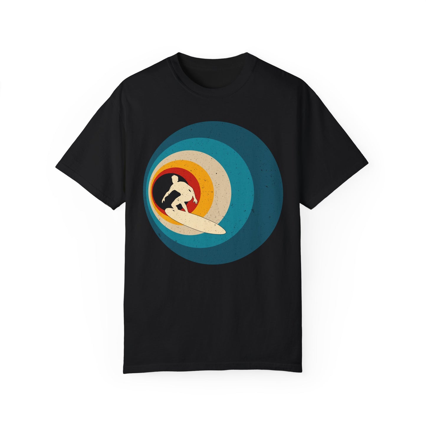 Surfer Vintage Wave Retro Surfing Surf Beach Retro Surf Vibe Unisex Garment-Dyed T-Shirt