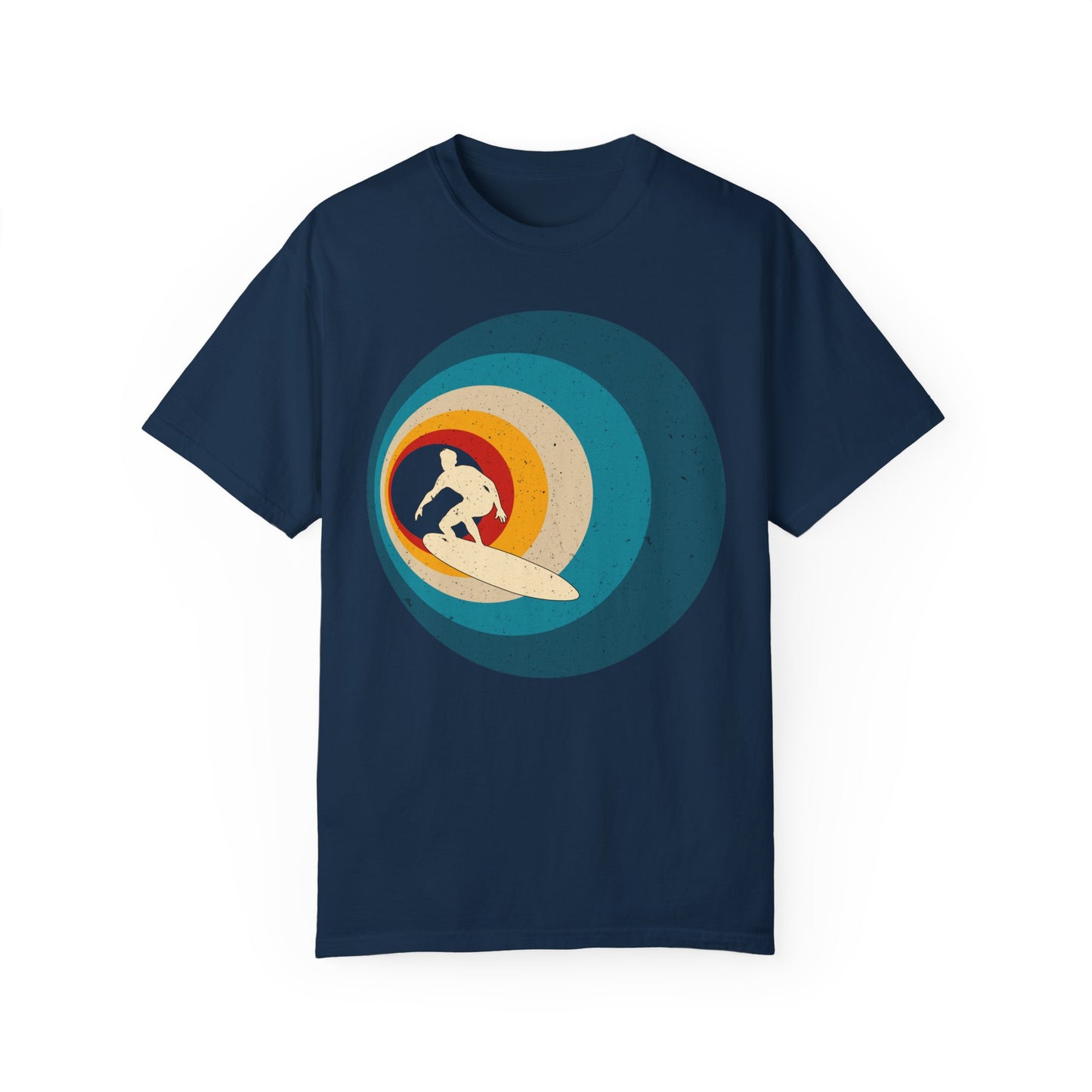Surfer Vintage Wave Retro Surfing Surf Beach Retro Surf Vibe Unisex Garment-Dyed T-Shirt